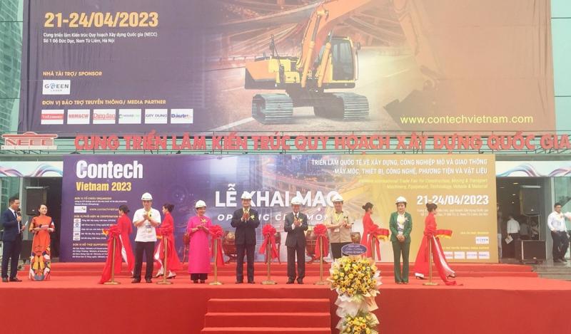 Hình ảnh khai mạc Triển lãm Contech Vietnam 2023.