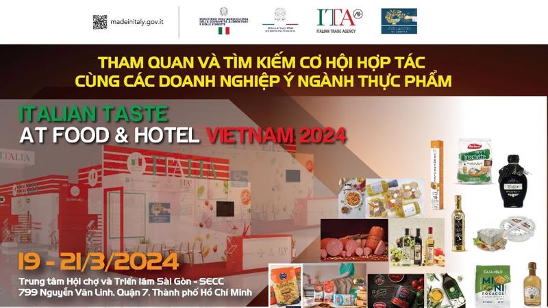 Khám phá “Hương vị Italy” tại Food & Hotel Vietnam 2024. Nguồn: ITA.