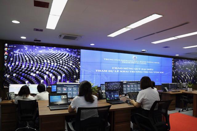 Trung tâm  giám sát, điều hành IOC Đà Nẵng-nơi cung cấp thông tin, số liệu giúp công tác chỉ đạo, điều hành  của lãnh đạo thành phố theo mô hình chính quyền đô thị. Ảnh minh họa.