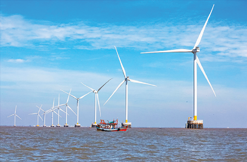 Quy hoạch điện 8 dự kiến xây dựng 6.000 MW điện gió ngoài khơi đến năm 2030.