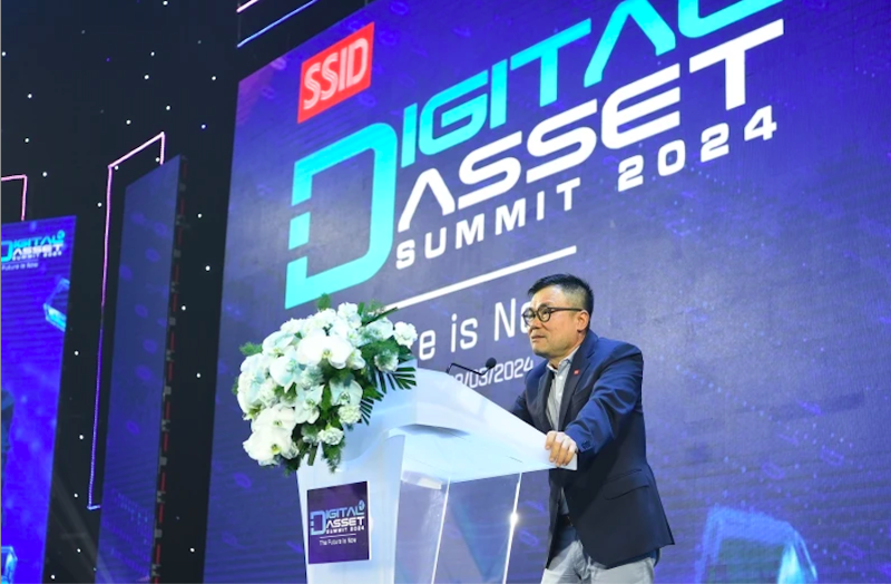 Chủ tịch SSI Digital Nguyễn Duy Hưng phát biểu tại Diễn đàn Tài sản số 2024.