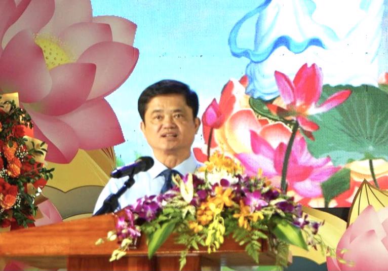 Ông Nguyễn Hòa, Phó trưởng ban Thường trực Lễ hội phát biểu bế mạc.