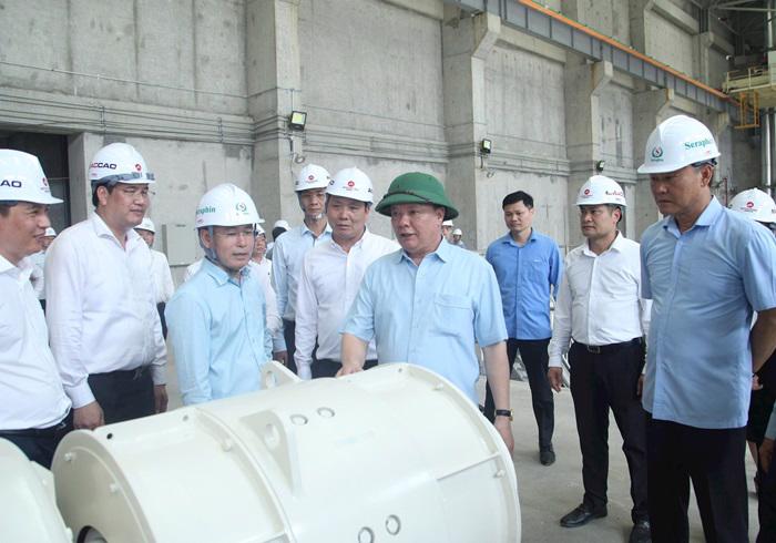 Ông Đinh Tiến Dũng, Bí thư thành ủy Hà Nội kiểm tra dự án Nhà máy điện rác Seraphin