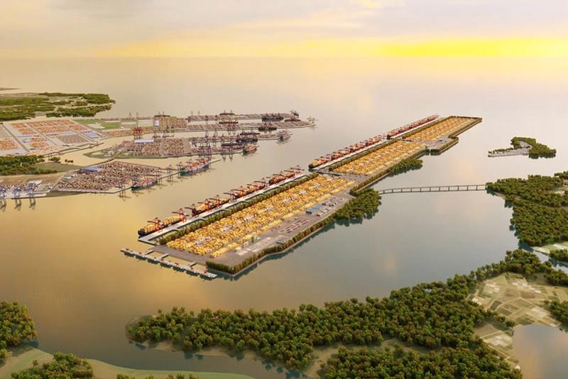 The Can Gio international transhipment port is an investment of nearly $6 billion. (Photo source: Porcoast)