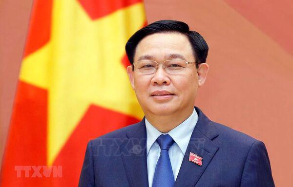 Vietnam's National Assembly Chairman Vuong Dinh Hue steps down. (Photo source: VNA)