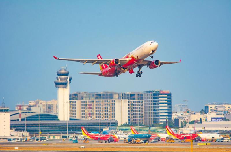 Vietjet phát triển mạnh mẽ mạng bay quốc tế, đặt kế hoạch vận chuyển 27 triệu lượt hành khách trong năm 2024 (ảnh: N.Q).