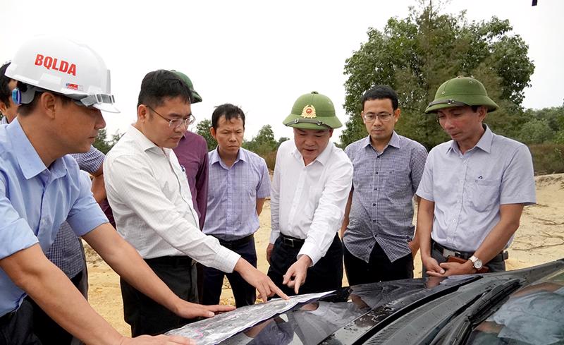 Lãnh đạo tỉnh Quảng Bình kiểm tra thực địa Dự án BIIG2 Quảng Bình tại xã Bảo Ninh (thành phố Đồng Hới)