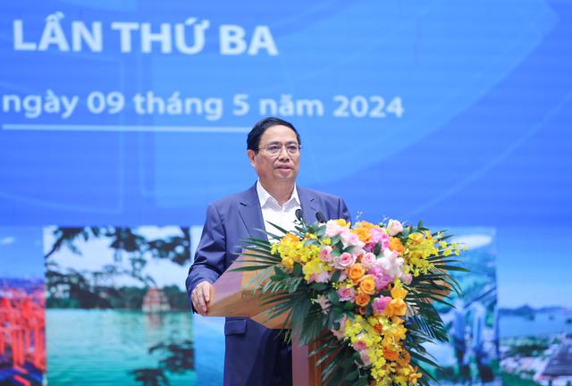 Thủ tướng Chính phủ Phạm Minh Chính chủ trì Hội nghị lần thứ 3 của Hội đồng điều phối vùng Đồng bằng sông Hồng - Ảnh: VGP