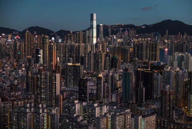 Một khu vực sầm uất của Hồng Kông - Ảnh: Getty Images