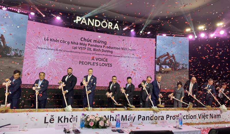 Hãng trang sức lớn nhất thế giới Pandora khởi công nhà máy 150 triệu USD tại khu công nghiệp VSIP 3 - Bình Dương