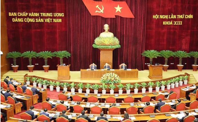  The 13th Party Central Committee's 9th session opened on May 16 (Photo: VNA) 