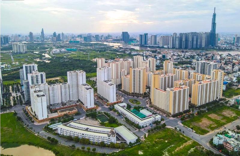 3.790 căn hộ tại khu tái định cư Bình Khánh tại Khu đô thị mới Thủ Thiêm, TP.HCM.