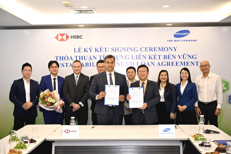 HSBC Việt Nam cung cấp tín dụng liên kết bền vững đầu tiên cho Gemadept.