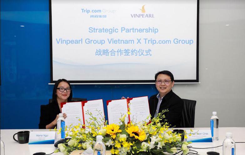A new strategic partnership between Trip.com Group and Vinpearl announced on May 29 (Photo: Trip.com)