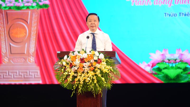Phó Thủ tướng Chính phủ Trần Hồng Hà phát biểu tại lễ phát động Tháng hành động vì trẻ em năm 2024.