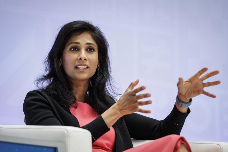 Phó tổng giám đốc thứ nhất Gita Gopinath của IMF - Ảnh: Bloomberg.