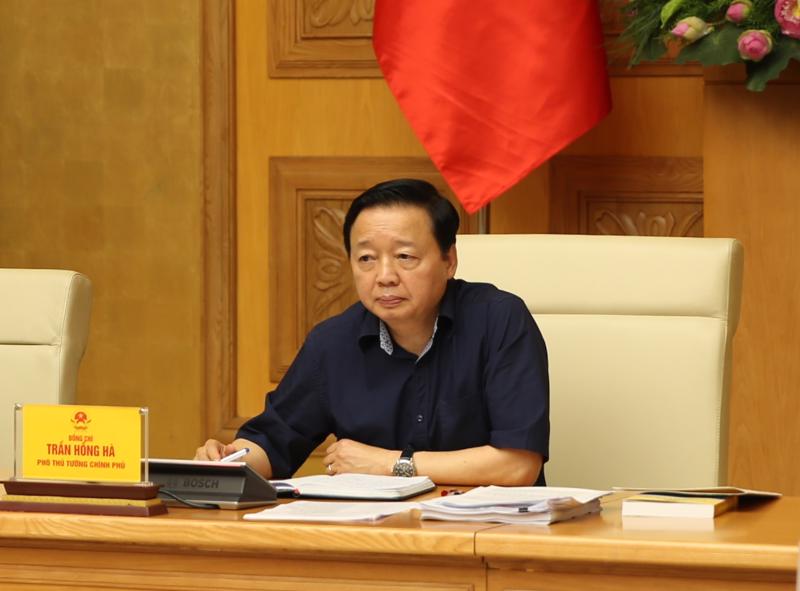Phó Thủ tướng Trần Hồng Hà phát biểu tại cuộc họp - Ảnh: VGP