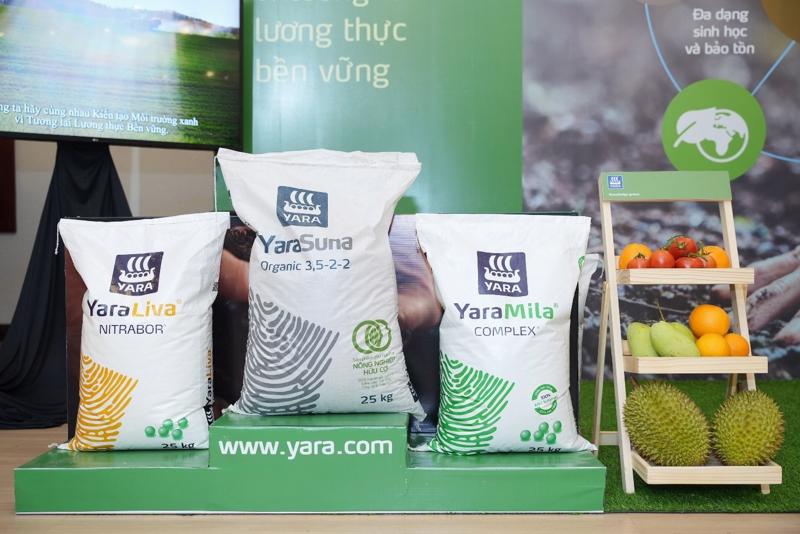 Sản phẩm dinh dưỡng cây trồng của Yara Việt Nam mang đến giải pháp tiên tiến giúp người nông dân đạt mục tiêu kép về nâng cao năng suất và bảo vệ sức khỏe đất. (Ảnh: Yara Việt Nam).