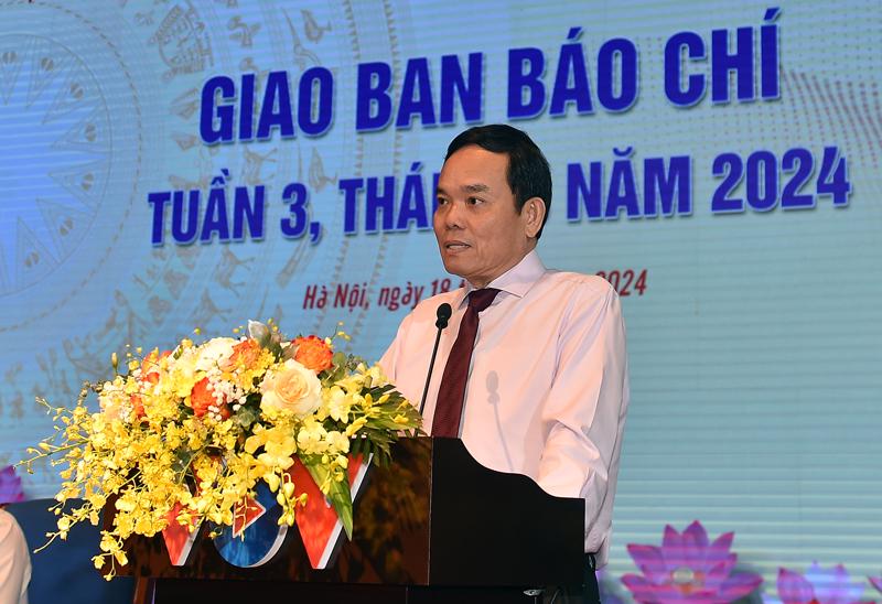 Phó Thủ tướng Trần Lưu Quang phát biểu tại sự kiện - Ảnh: VGP