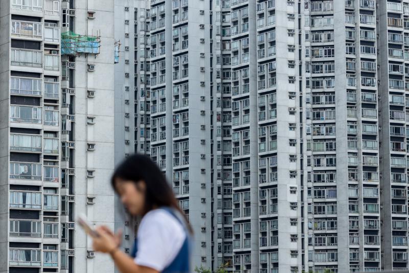 Một khu chung cư ở Hồng Kông - Ảnh: Bloomberg.