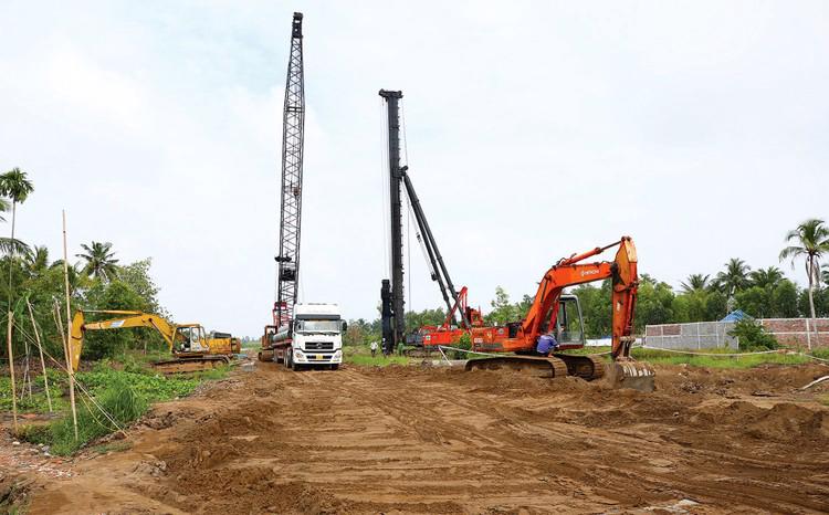 Dự án thành phần 4 cao tốc Châu Đốc - Cần Thơ - Sóc Trăng đi qua địa bàn tỉnh Sóc Trăng mới giải ngân được vỏn vẹn 6,5%.