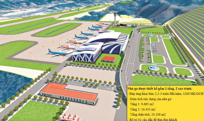 Sa Pa airport is one of the province's key transport projects in 2024. 