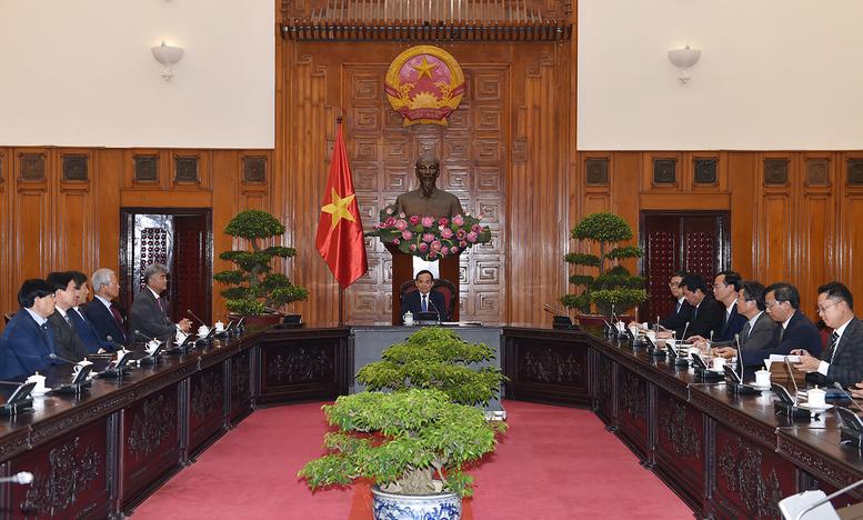 Deputy Prime Minister Tran Luu Quang receiving Korean businesses operating in the construction and urban development sector in Hanoi on July 9. Photo: VGP