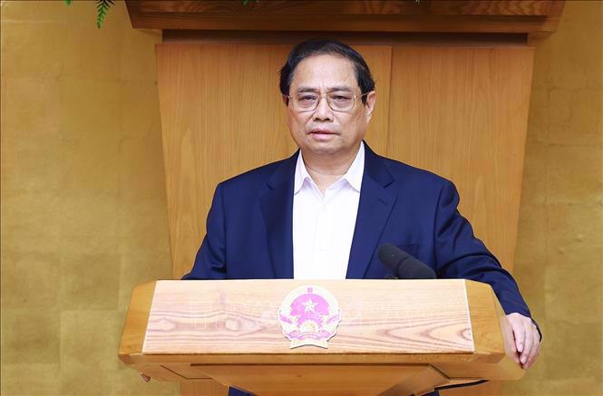 Prime Minister Pham Minh Chinh addressing the law-buil ding session in Hanoi on July 24. PHoto: VNA