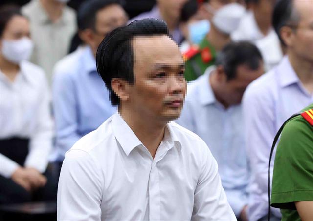 Defendant Trinh Van Quyet, former chairman of the Board of Directors of the real estate developer FLC Group JSC. Photo: VNA