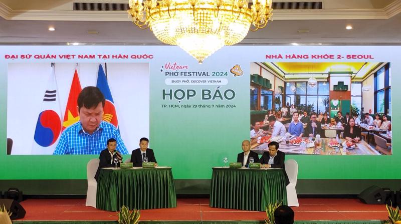 Họp báo công bố chuỗi sự kiện Vietnam Phở Festival 2024 tại Hàn Quốc, chiều 29/7.