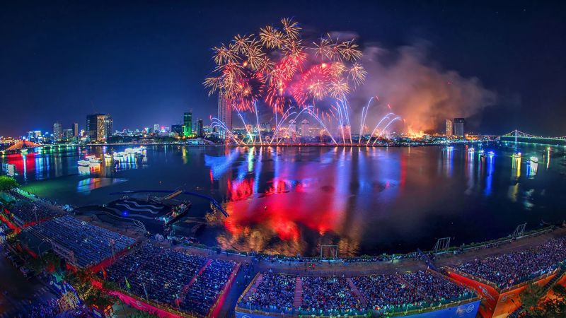 International Firework Festival in central Da Nang city. 