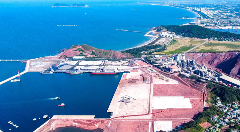 Cua Lo port in Nghe An province. The new deep-water seaport is part of Cua Lo port. 