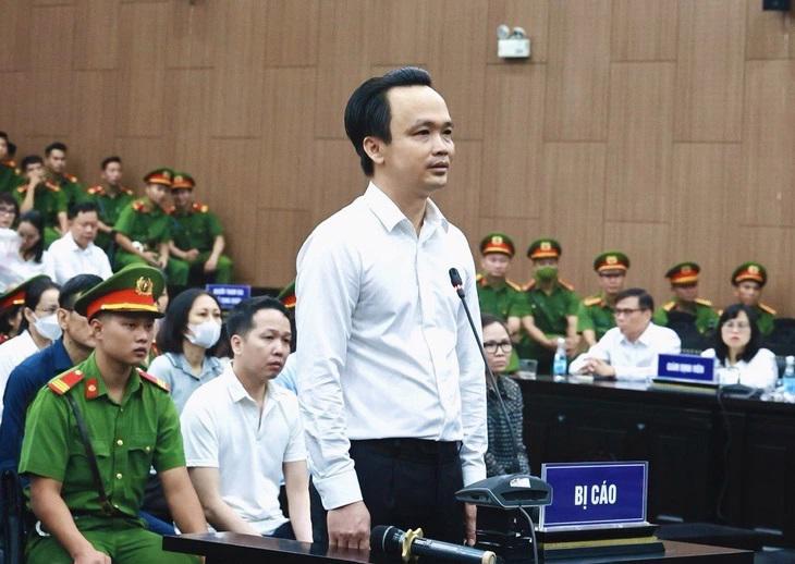 Trinh Van Quyet stands trial at the court on August 5. Photo: VGP