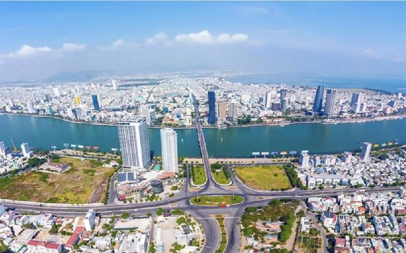 A view of Da Nang city. 