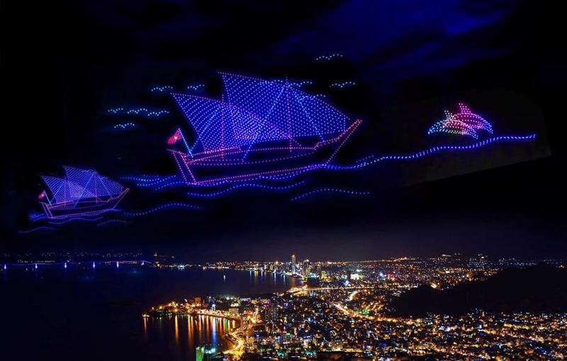 An international light festival held in Khanh Hoa province's Nha Trang city, one of activities attractive to tourists.