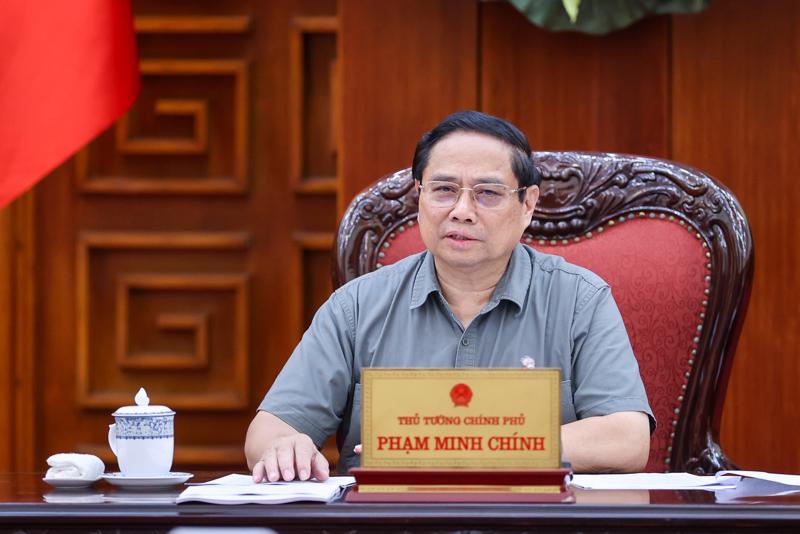 Thủ tướng Chính phủ Phạm Minh Chính chủ trì phiên họp - Ảnh: VGP