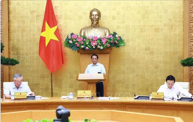 Prime Minister Pham Minh Chinh chairs Government's monthly law-making session on September 14 (Photo: VNA)