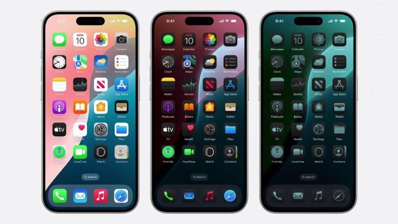 Người dùng có thể tự do hiệu chỉnh Màn hình chính (Home screen) các biểu tượng và widget trên iOS 18 - Ảnh minh họa.