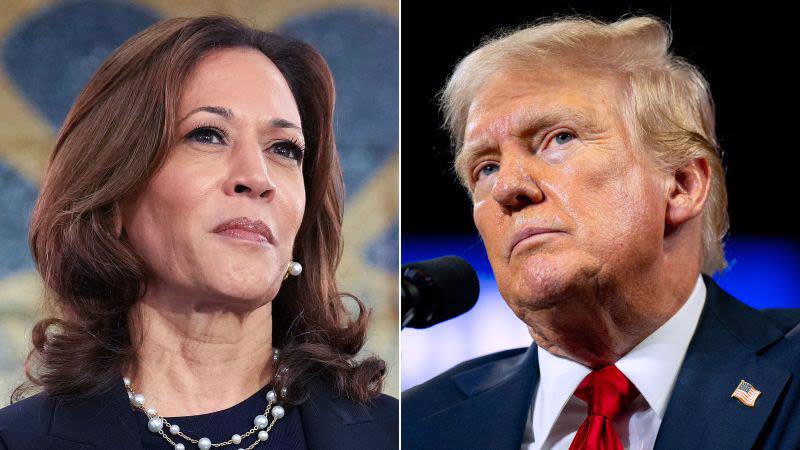 Bà Kamala Harris và ông Donald Trump - Ảnh: Getty Images