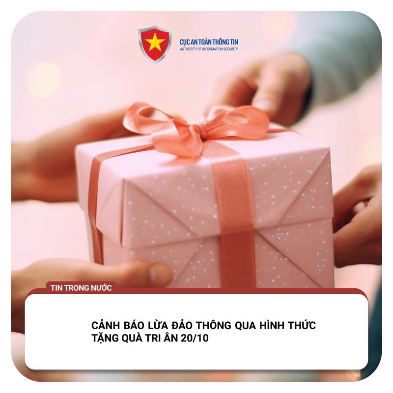 Lừa đảo thông qua hình thức tặng quà 20/10 - Ảnh minh họa.