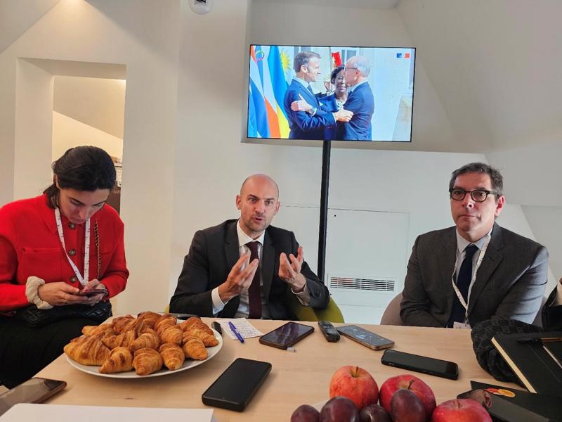 France's Minister for Europe and Foreign Affairs Jean-Noël Barrot (middle) shares insights on the growing role of Francophonie in global diplomacy, digital sovereignty, and economic cooperation. (Photo: Dinh Pham Tran)