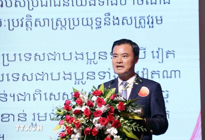 Deputy Chairman of the Ho Chi Minh City People's Committee Bui Xuan Cuong speaks at the forum. (Photo: VNA)