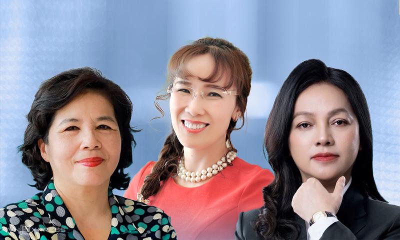 From left to right, Ms. Mai Kieu Lien, Ms. Nguyen Thi Phuong Thao and Ms. Nguyen Duc Thach Diem.