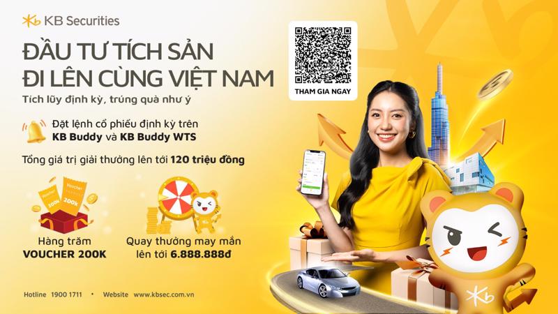 Chương trình khuyến mại hấp dẫn “Đầu tư tích sản – Đi lên cùng Việt Nam”  và cơ hội tham gia chương trình quay số với 52 giải thưởng tiền mặt, tổng giá trị hơn 120 triệu đồng.