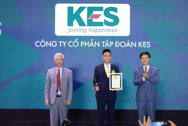 Tập đoàn KES Group được vinh danh với vị trí Top 10 Thương hiệu mạnh - Tăng trưởng xanh 2024.