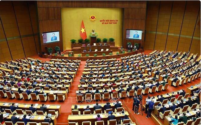 The 8th session of the 15th National Assembly opened on October 21 morning. (Photo: VNA)