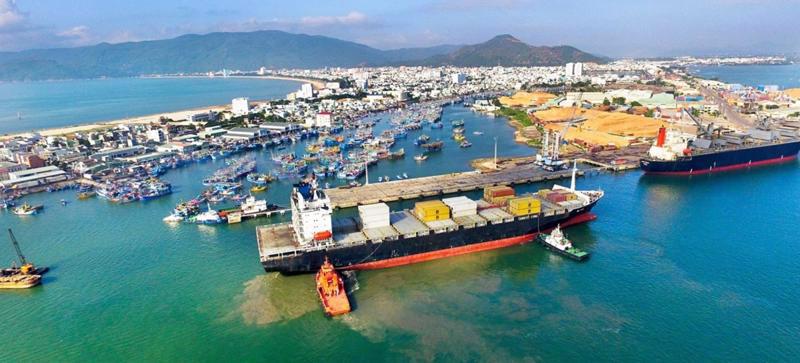 Quy Nhon port in Binh Dinh province. 