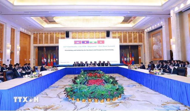  The 11th CLMV Summit held in Kunming city, Yunnan province of China, on November 7. (Photo: VNA)