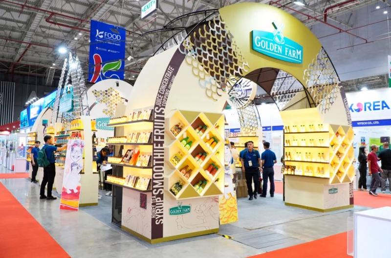 An exhibition booth at the Vietfood & Beverage - Propack Vietnam 2024. (Photo: PLO)