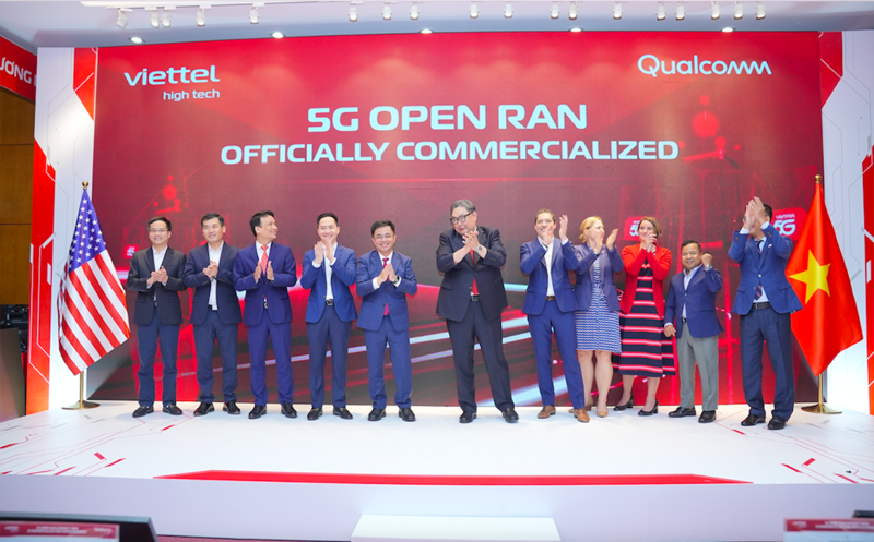 Sự kiện công bố thương mại diện rộng trạm phát sóng 5G Open RAN “Make in Vietnam, Made by Viettel” của Tổng công ty Công nghiệp Công nghệ cao Viettel ngày 13/11.